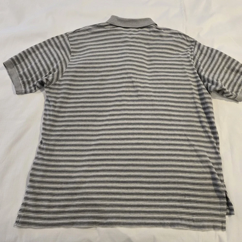 Polo Ralph Lauren Black‎ Gray White Stripes 2XL XXL